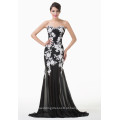 Grace Karin preto strapless China atacado vestido de formatura CL6257